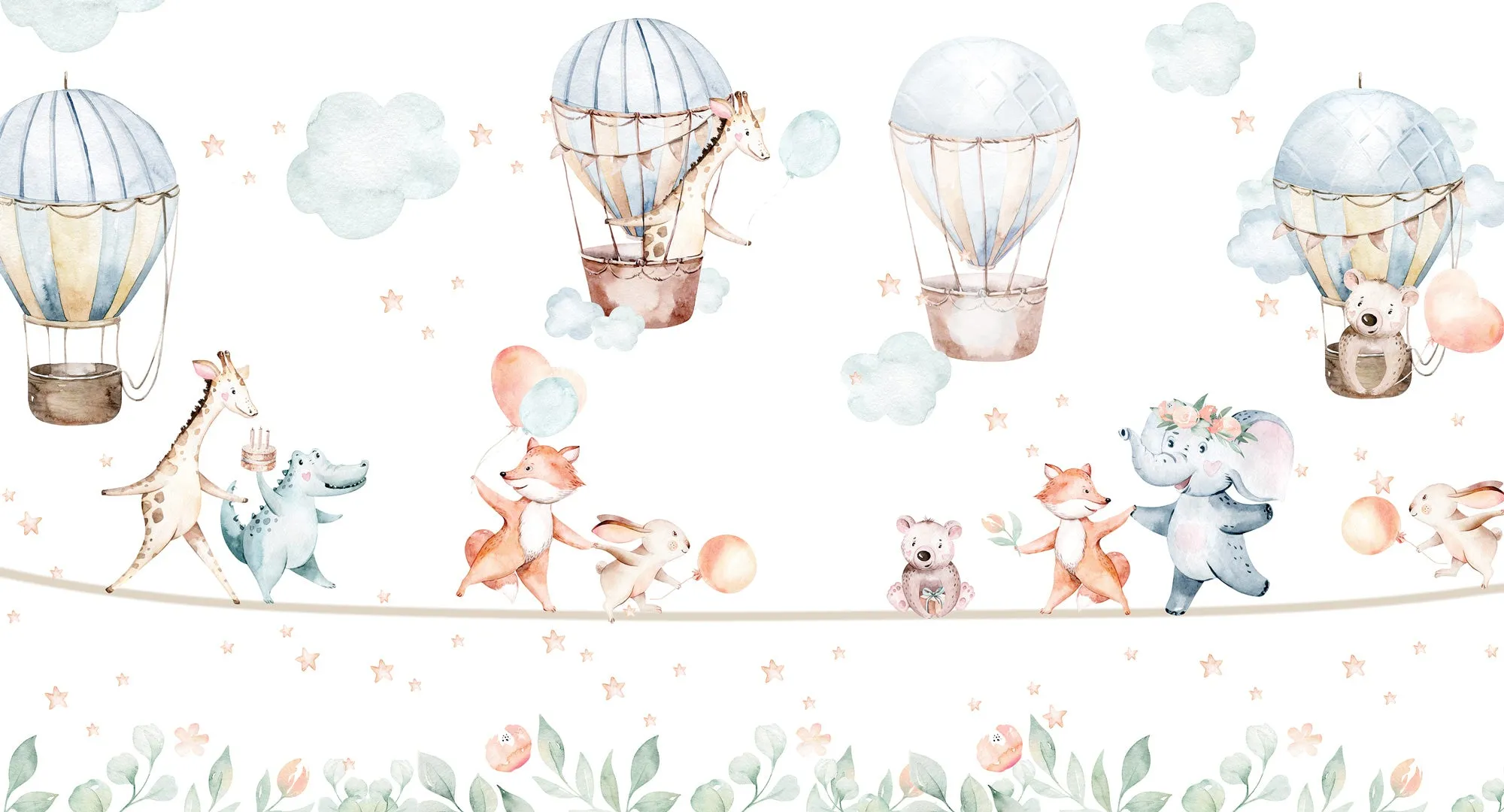 Dancing rope wall mural WIV-844 - A Playful and Artistic Motion-Inspired Design