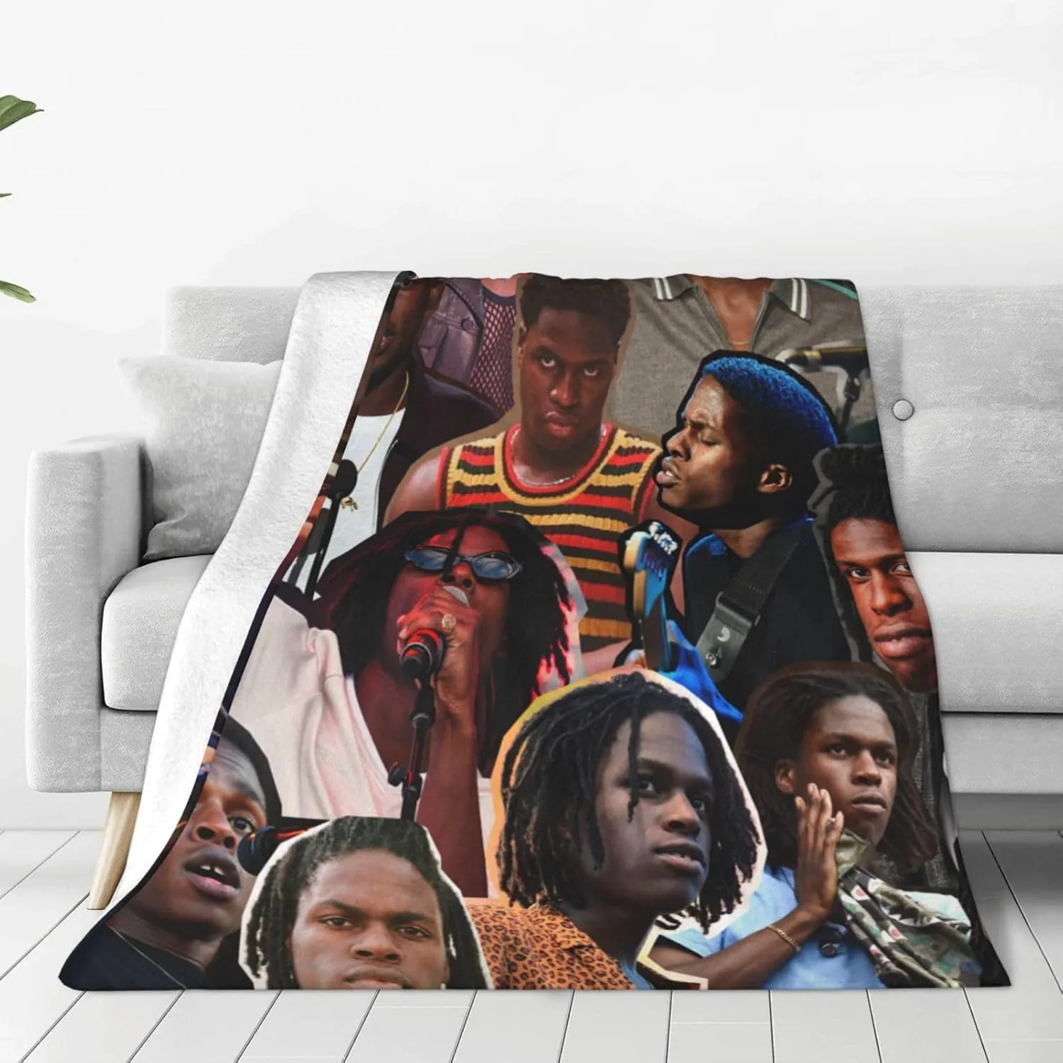Daniel Music Caesar Fleece Throw Blanket Flannel Air Conditioning Quilt for Couch Camping Travel 50"x40"
