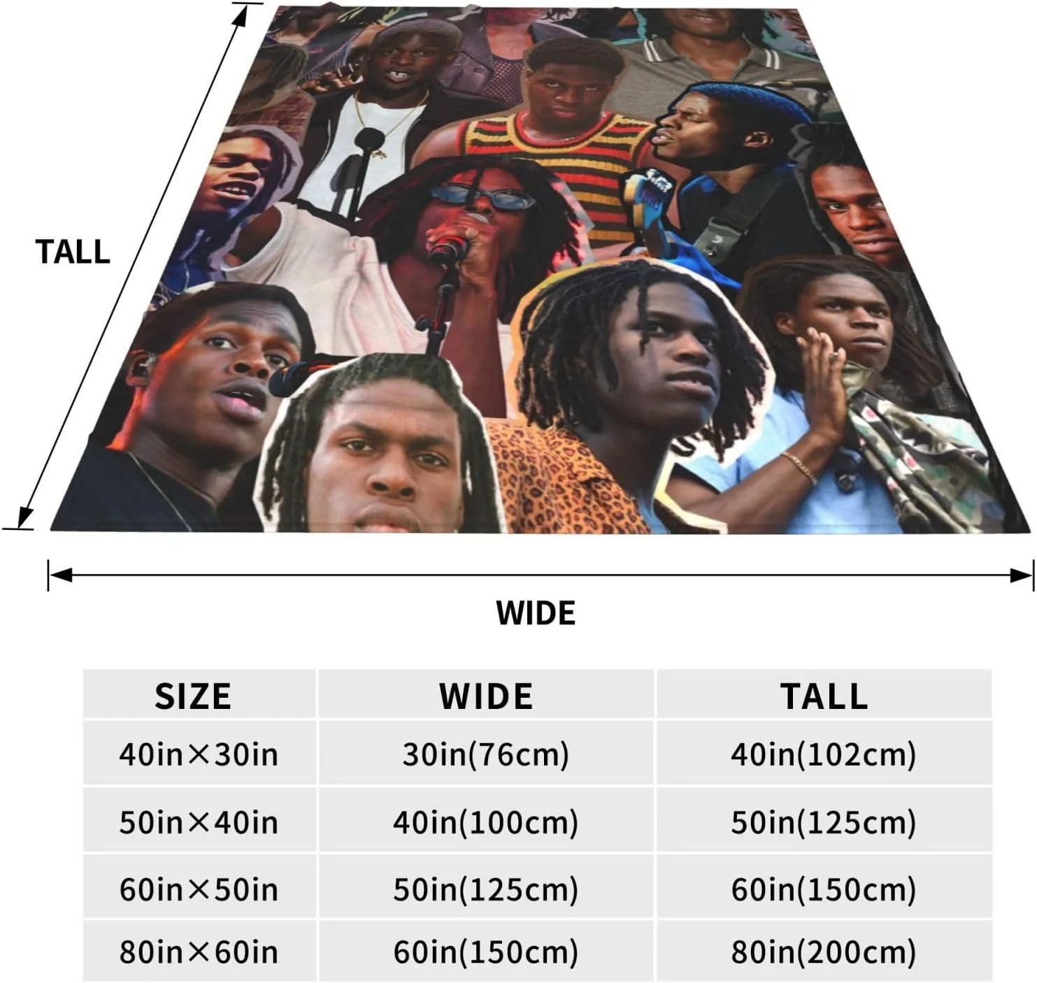 Daniel Music Caesar Fleece Throw Blanket Flannel Air Conditioning Quilt for Couch Camping Travel 50"x40"