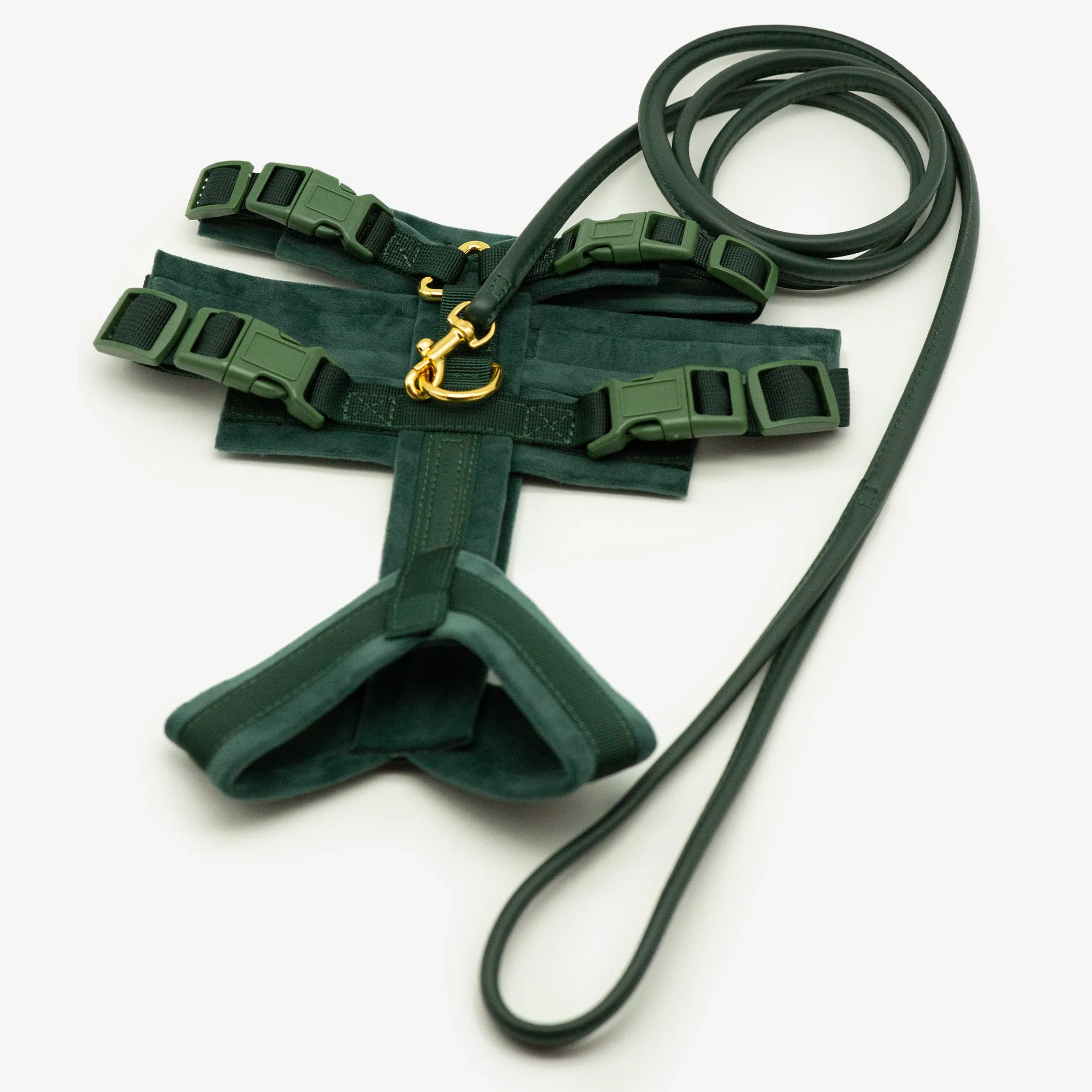 Dark Green Y-Harness XS