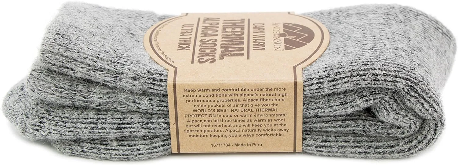 Darn Warm Anti-Smell Alpaca Socks - Best Natural Solution for Cold Feet - Perfect for Outdoor Activities