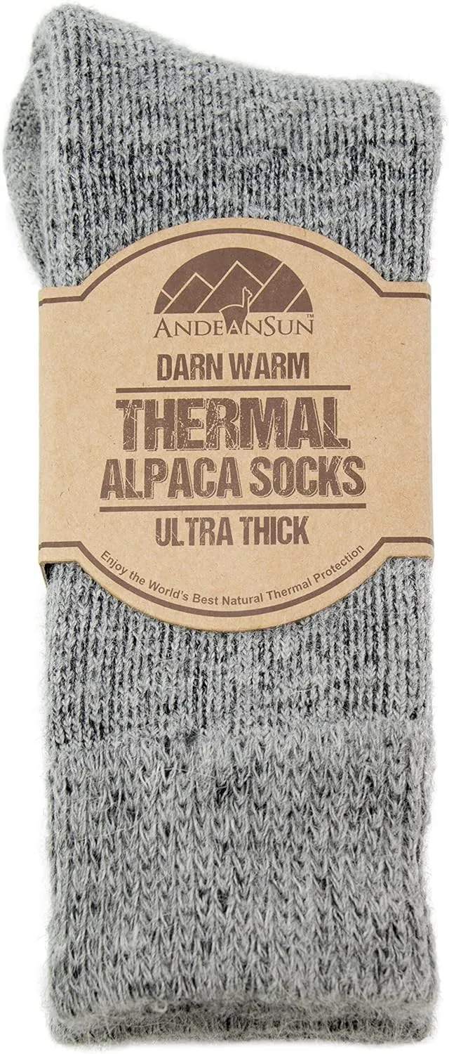 Darn Warm Anti-Smell Alpaca Socks - Best Natural Solution for Cold Feet - Perfect for Outdoor Activities