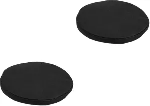 DECHOUS 2pcs Seat Cushion Outdoor Chair Cushions Round Chair Cushions Portable Folding Chair Portable Camping Stool Cushion Comfortable Camping Stool Camping Portable Chair Black Thicken