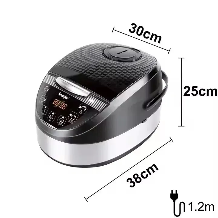 Dependable LED Pot, 20 900W Sonifer Cooker Cup with Multicooker 6 - Display Digital Capacity Rice Programs, 5L Nonstick & Protected & Coated