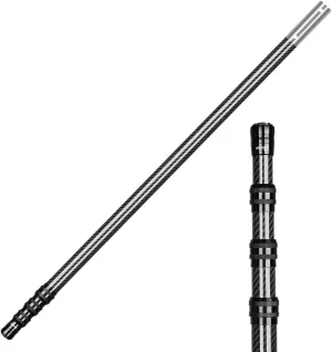 DOBEN 3K Carbon Fiber Pool Pole, Upgraded Telescopic Pool Pole 4.6 to 15 Feet, Professional Telescoping Swimming Pool Pole for Skimmer Net, Brush, Vacuum Head 15FT