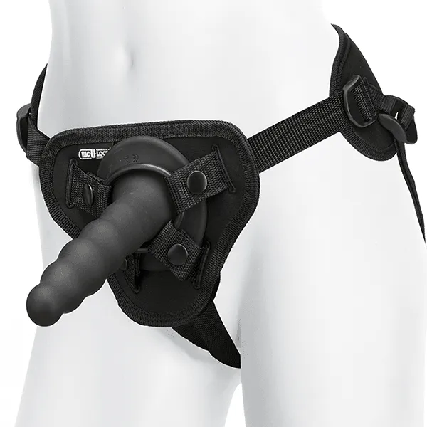 Doc Johnson Vac-U-Lock Ripple Vibrating Strap-On Pleasure Set with Wireless Remote
