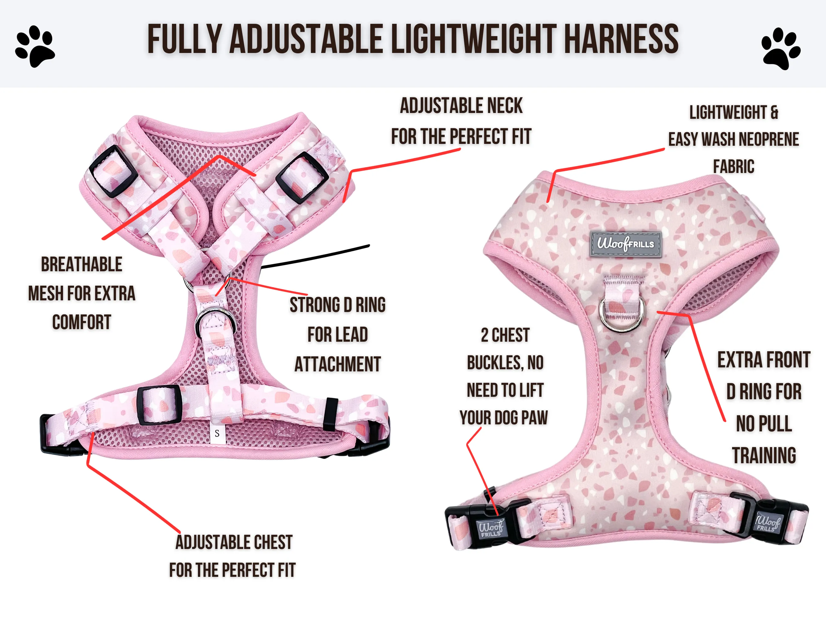 Dog Harness | Blushing with Love