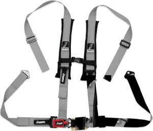 Dragonfire Racing 4-Point H-Style Safety Harness w/Sternum Clip 2" Driver Side Grey - Fits: Can-Am Maverick 1000 X rs DPS 2014-2016