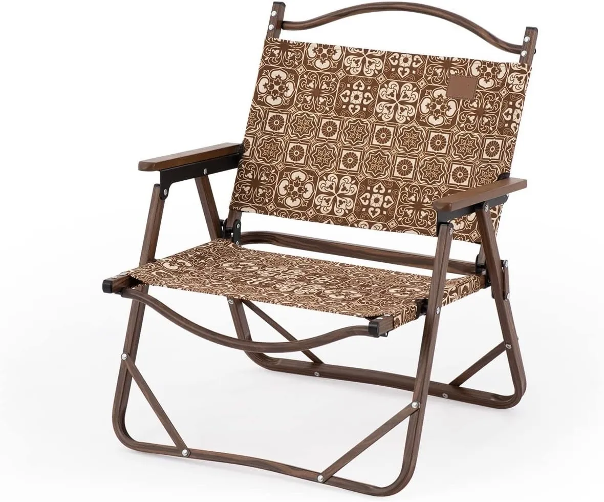 Dunhuang Co-Branded Portable Outdoor Folding Chairs Camping Chair Lightweight Fishing Stool Aluminum Bracket
