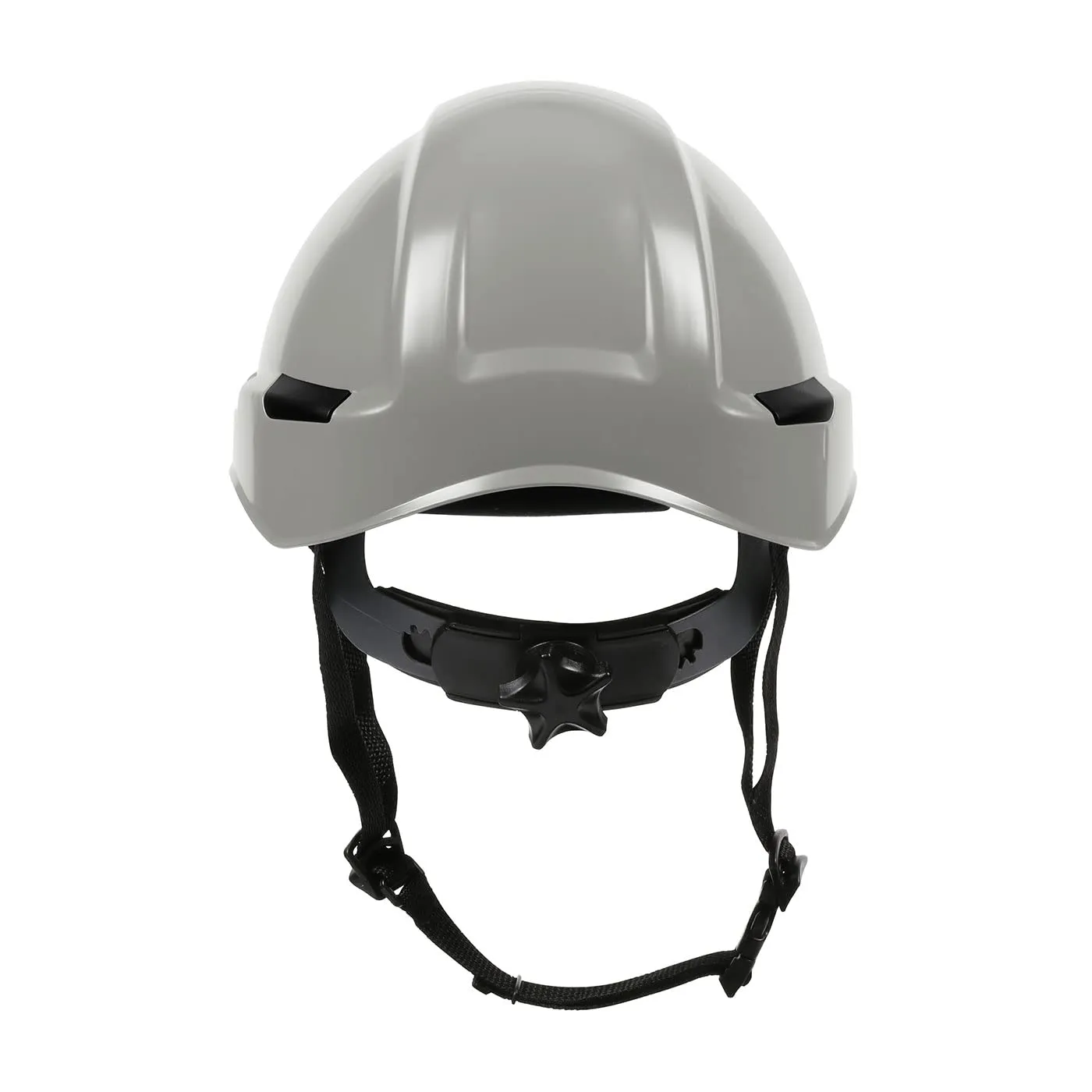 Dynamic Rocky Industrial Climbing Helmet with Polycarbonate/ABS Sheel, Hi-Density Foam Impact Liner, Wheel Ratchet Adjustment, Ansi Type II and Electrical Class E, One Size, Gray, (280-HP142R-09)