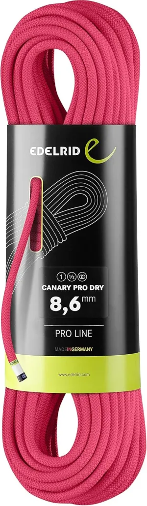 EDELRID Canary 8.6mm Pro Dry Dynamic Climbing Rope