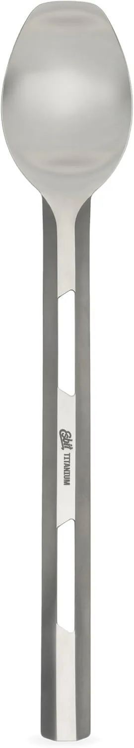 Esbit Long Spoon | Titanium| BPA-Free | Ultralight Weight |Camping, Backpacking, Sports | Outdoor Kitchen | Extra Long
