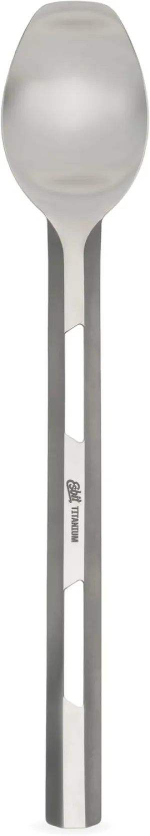 Esbit Long Spoon | Titanium| BPA-Free | Ultralight Weight |Camping, Backpacking, Sports | Outdoor Kitchen | Extra Long