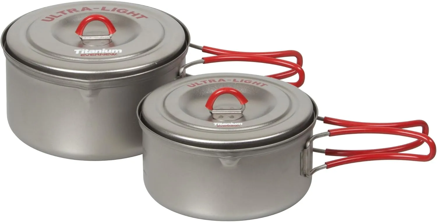 EVERNEW Titanium Ultralight Pot Set, Small