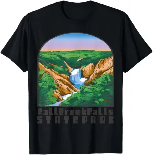 Fall Creek Falls Forest Tennessee Hiking Camping Moose T-Shirt