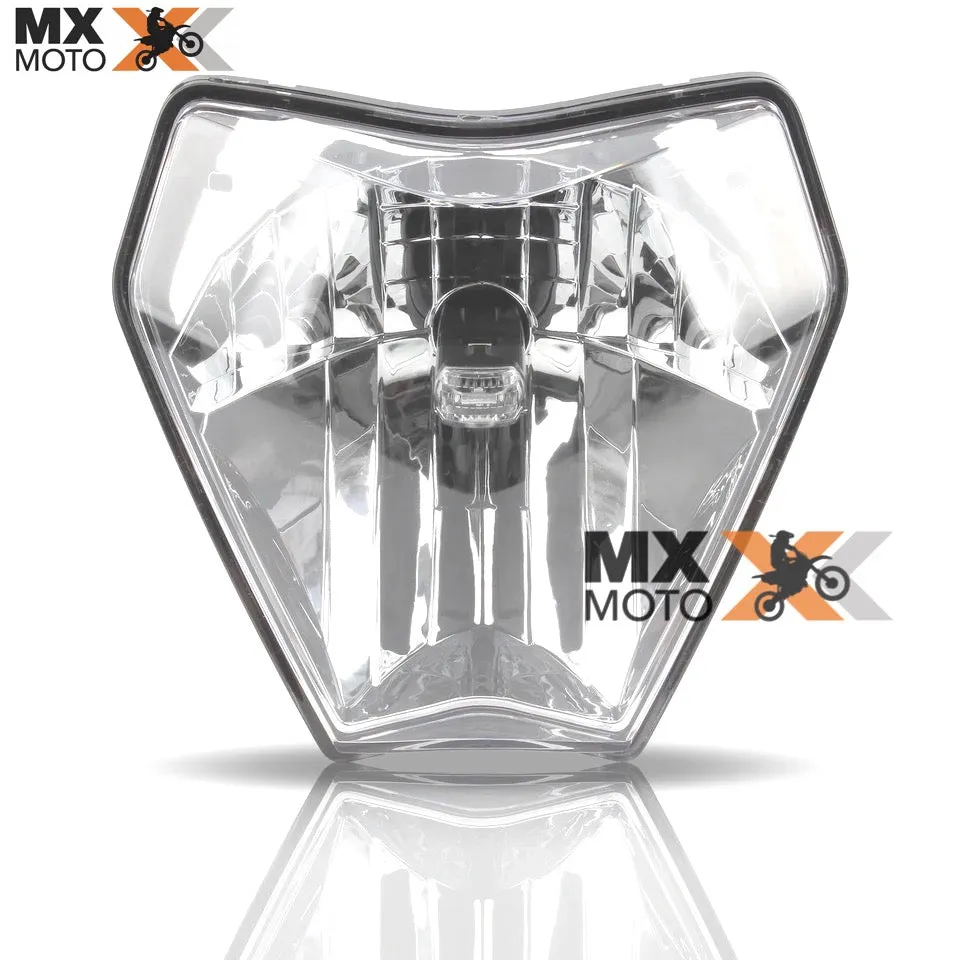 Farol de Led ( Globo   Led ) Sem Carenagem Compatível para KTM 2T EXC / 4T EXCF 150 a 500 2024