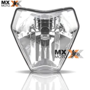 Farol de Led ( Globo   Led ) Sem Carenagem Compatível para KTM 2T EXC / 4T EXCF 150 a 500 2024