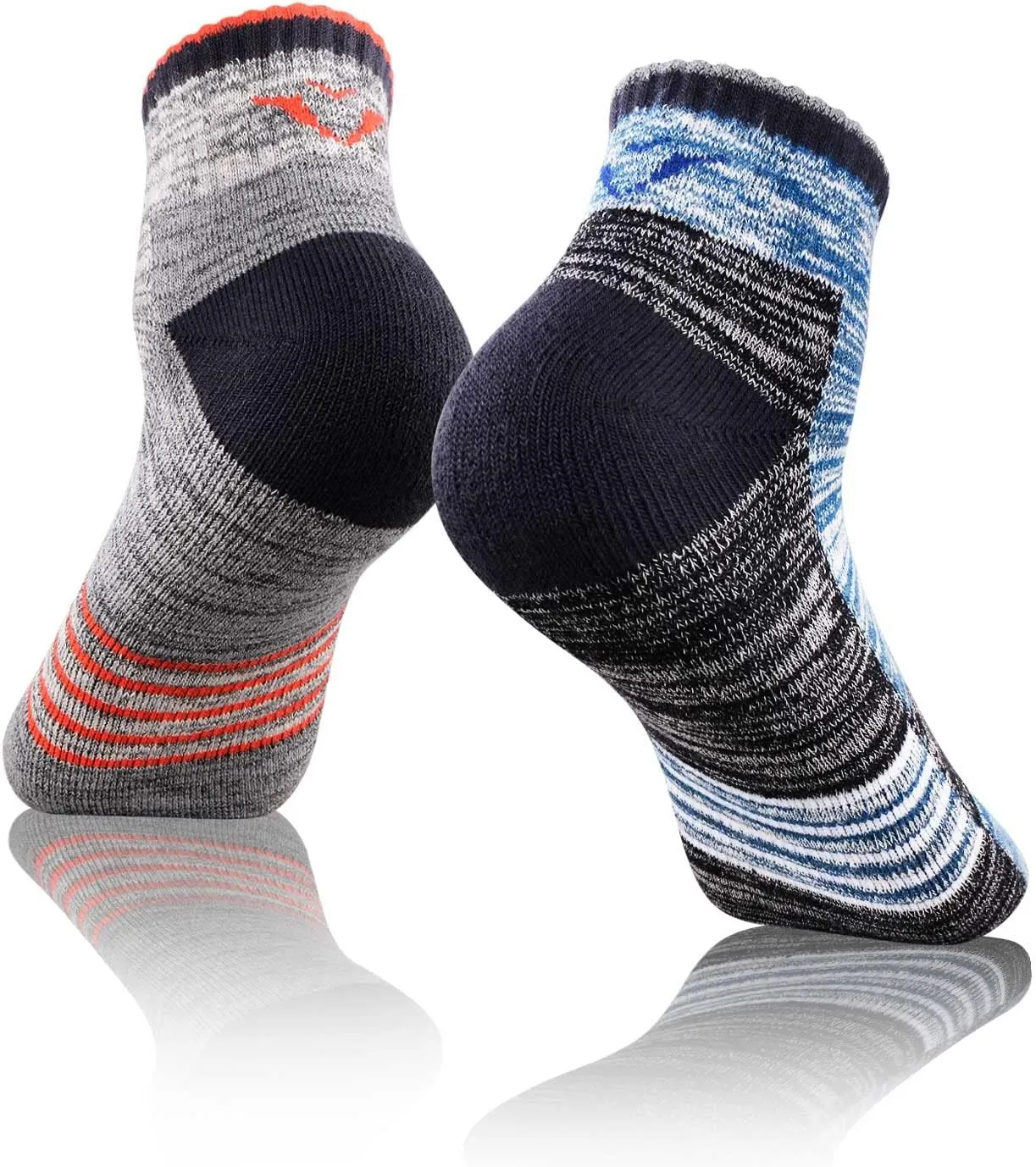 FEIDEER Men's Hiking Walking Socks, Multi-Pack Wicking Cushioned Outdoor Recreation Hiking Socks