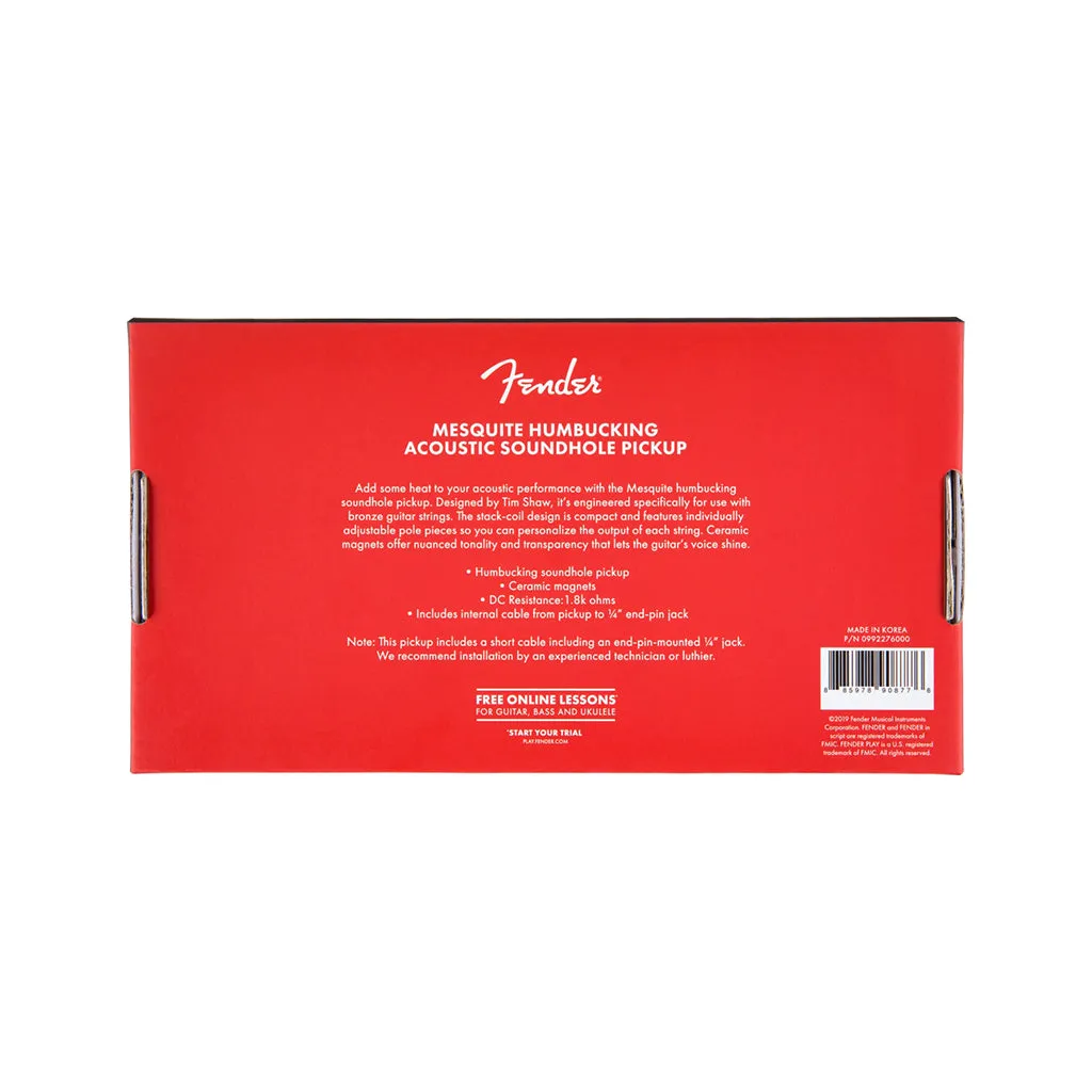 Fender Mesquite Humbucking Acoustic Soundhole Pickup