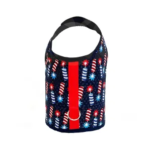 Firecracker July 4th Print Dog Vest Harness