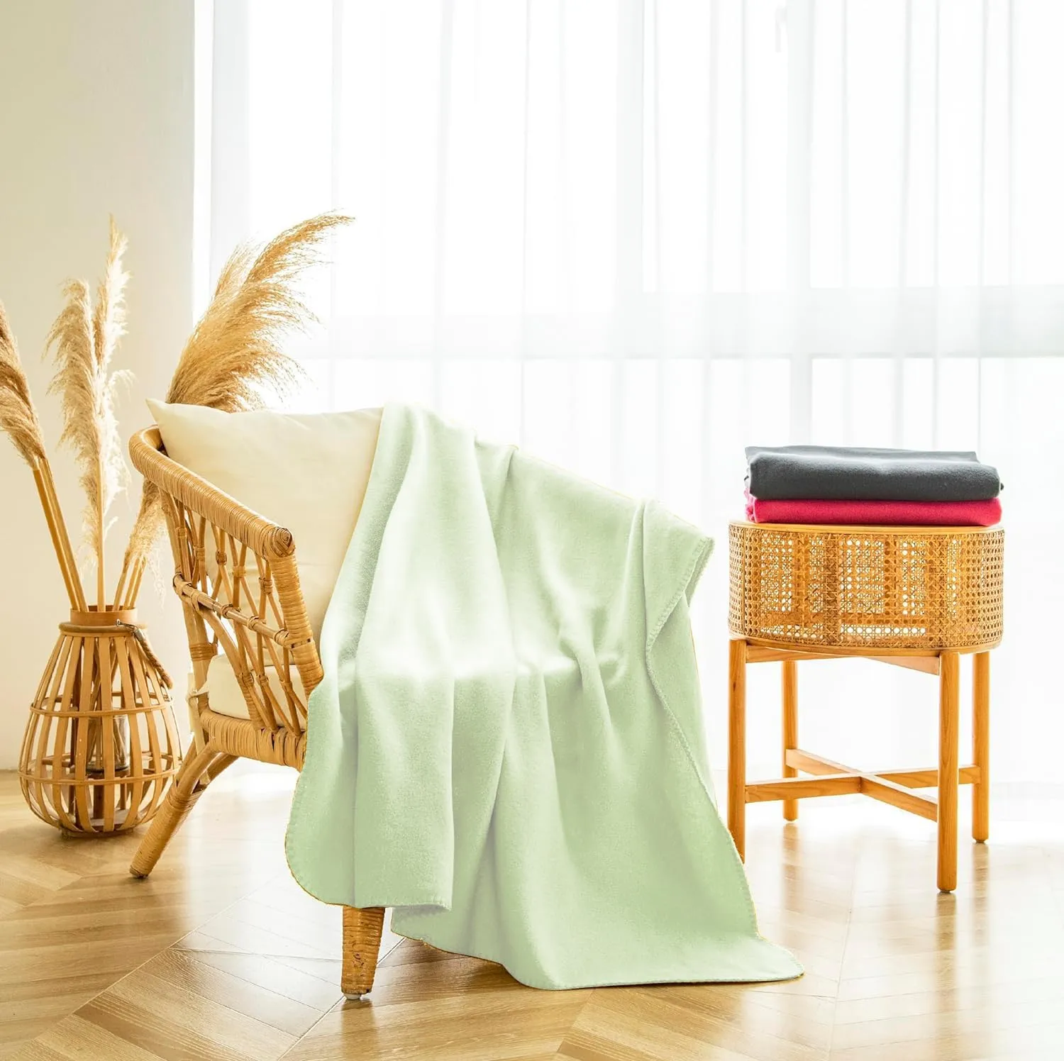 Fleece Throw Blankets Bulk Fleece Blankets Solid Wholesale Lightweight Warm Soft for Pet Bed Sofa Couch Office Wedding Gifts Travel Seasons Assorted #11 50x60 Inches Pack of 6