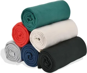 Fleece Throw Blankets Solid Lightweight Warm Soft Cozy Pet-Friendly for Home Bed Sofa Couch Dorm Office Wedding Gifts Travel Airplane for Seasons (Assorted#1 Pack of 6-50x60 Inches)