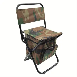 Foldable Camping Chair with Cooler Bag