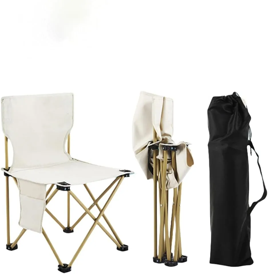 Folding Camping Chair for Adult Lightweight Portable Outside Beach Chair White 2 Pack