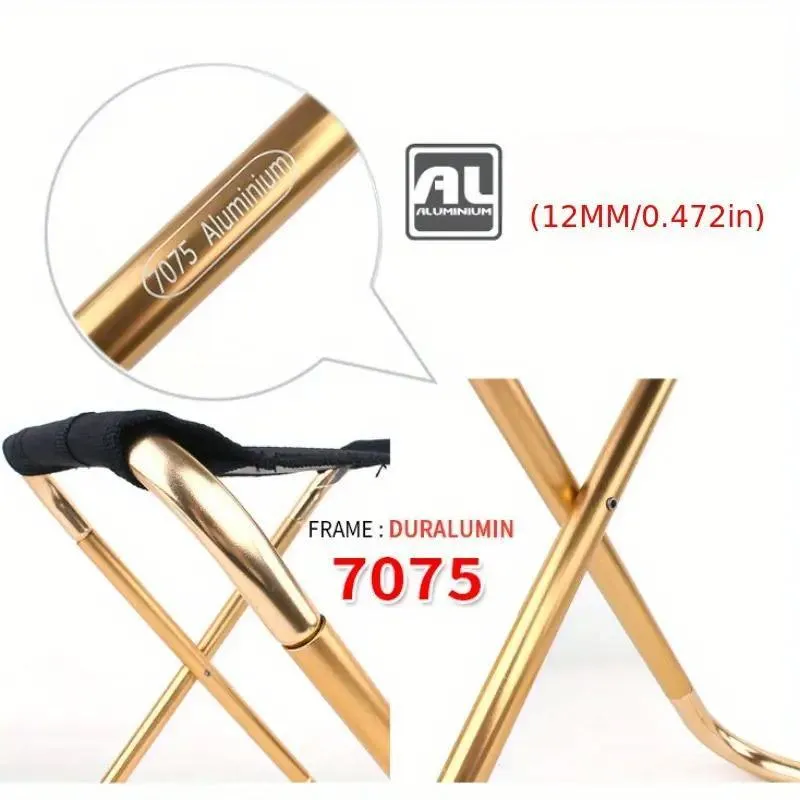 Folding Camping Chair Portable Fishing Stool Lightweight Outdoor Travel Seat