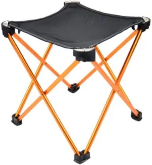 Folding Chairs Aluminum Alloy Ultralight Fishing Chair Foldable Portable Durable Camping Chair for Hiking Travel Outdoor Tools Portable Camping Chair(Orange)
