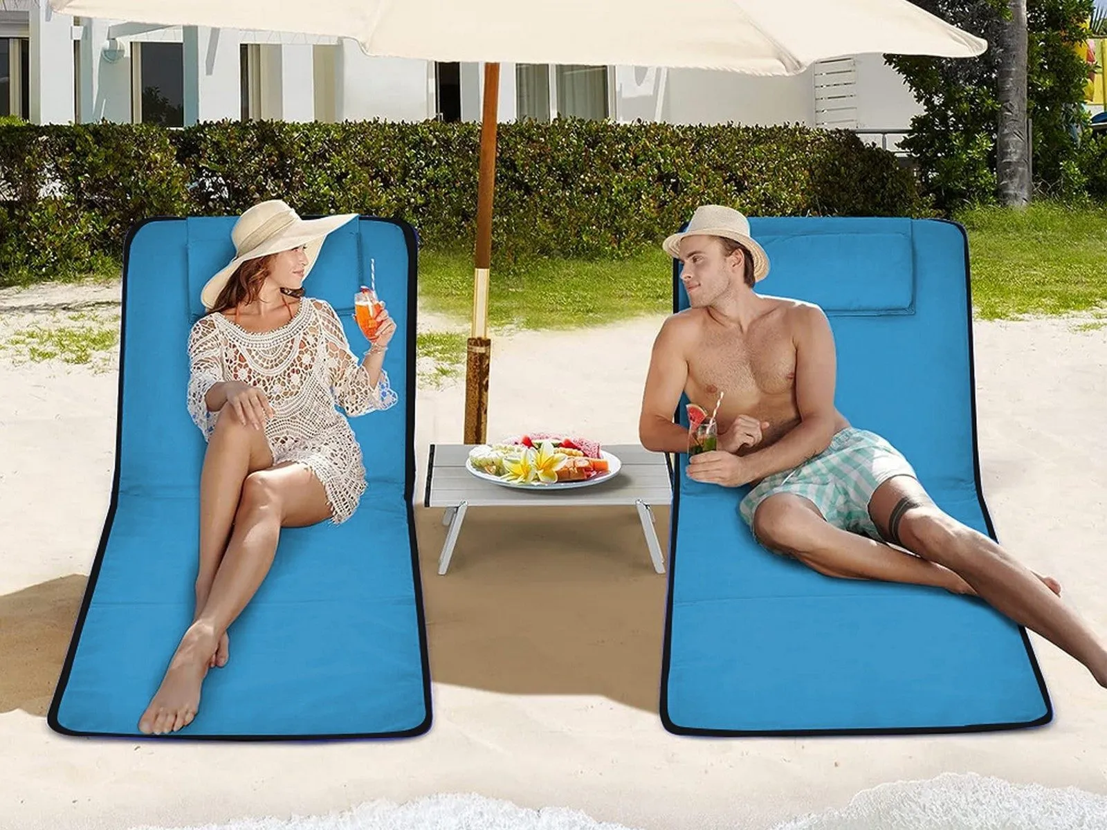 Folding Lounge Safe payments Chair Chair 2Pcs Portable Adjustable Limited-time offer Camping Chair Floor Beach