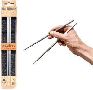 FULL WiNDSOR - MAGSTICKS - Titanium Magnetic Chopsticks, Reusable Travel Chop Sticks, Korean, Japanese, Chinese & Cooking Chopsticks, Lightweight for Kids and Adults - Fathers Day Gifts