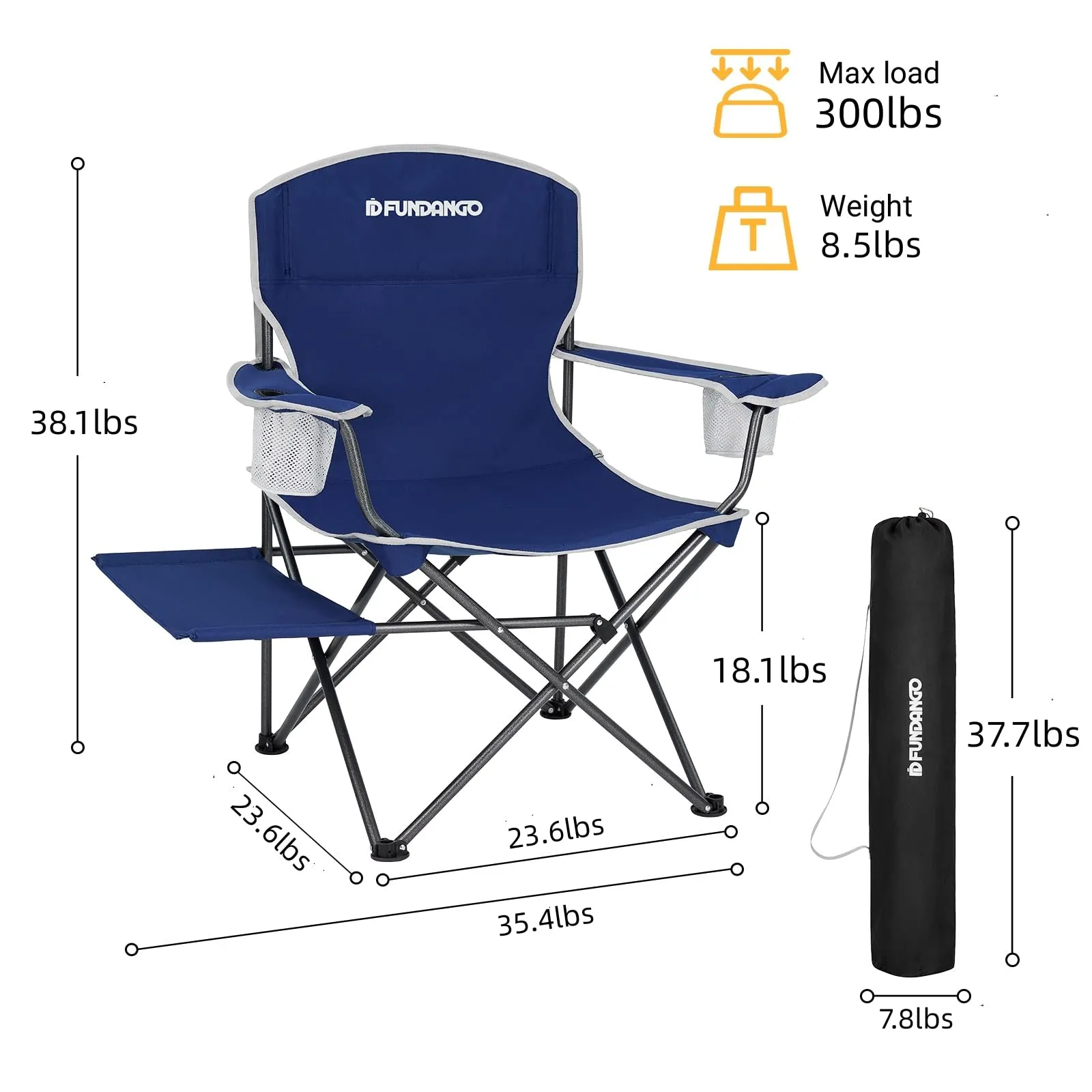 FUNDANGO Arm Chair Plus Set Of 2