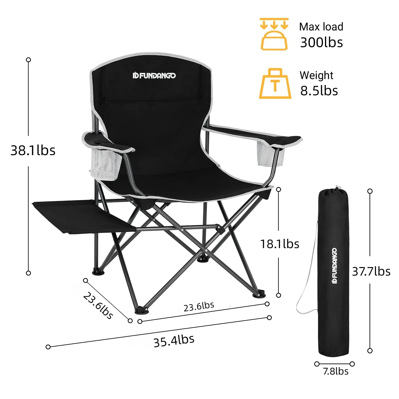 FUNDANGO Arm Chair Plus Set Of 2