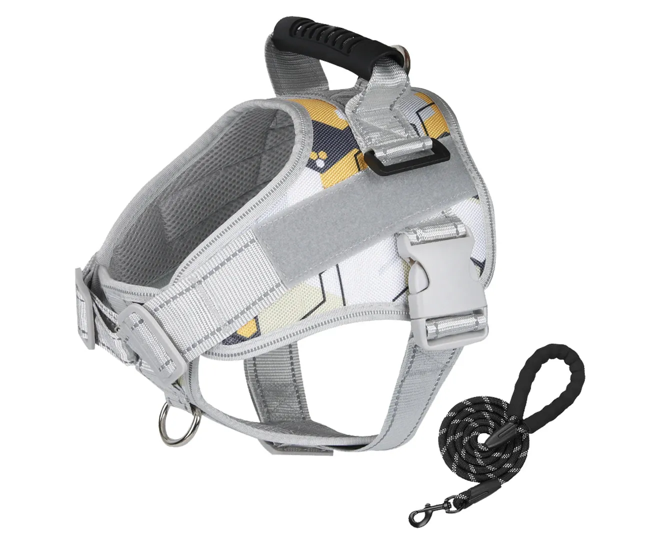 Furbulous No Pull Dog Harness Adjustable Pet Harness 1.5m