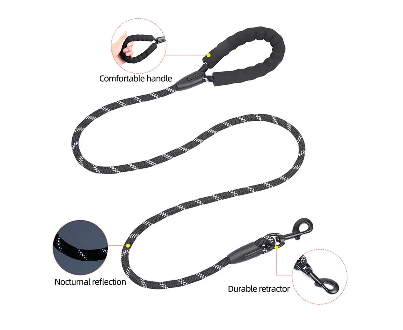 Furbulous No Pull Dog Harness Adjustable Pet Harness 1.5m