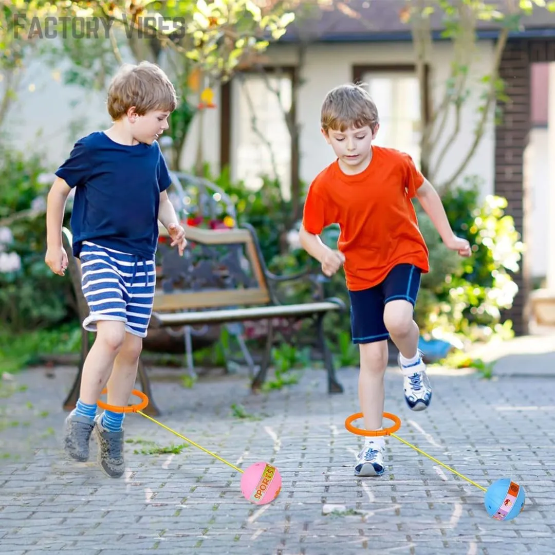 Glowing Bouncing Ball with Jump Rope for Kids