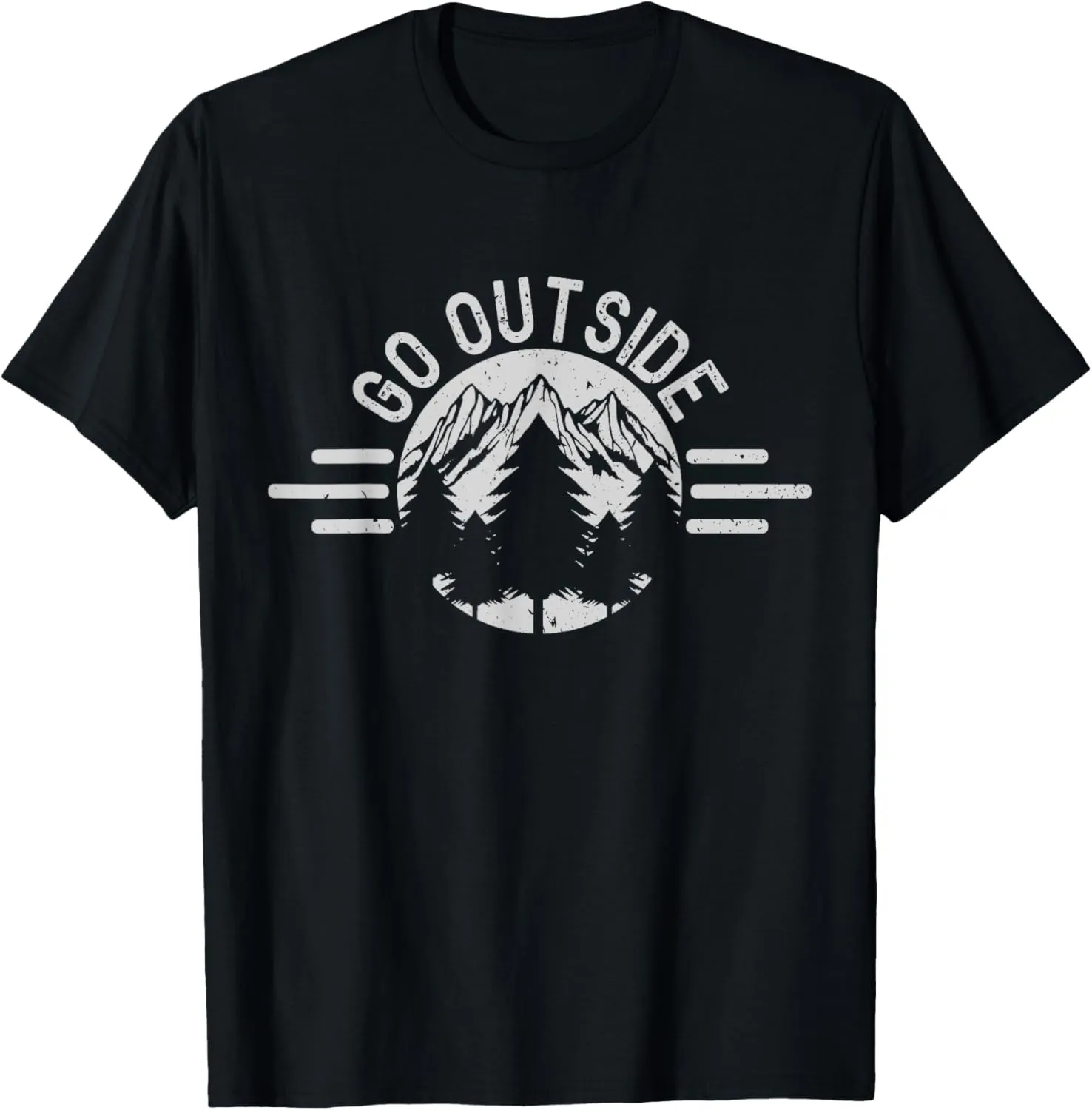 Go Outside T-Shirt Nature Hiking Camping Forest Gift T-Shirt