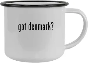 got denmark? - 12oz Camping Mug Stainless Steel, Black