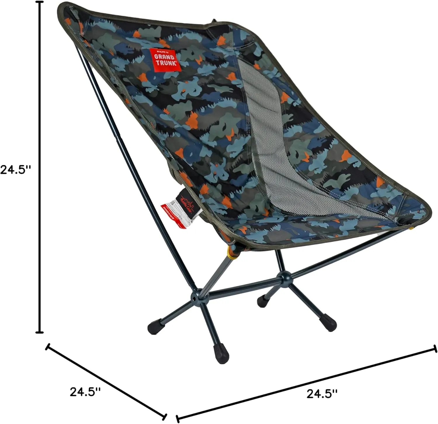 GRAND TRUNK Alite Mantis Camping Chair – Lightweight & Stable 250lb Capacity Chair, Quick Setup, Breathable Mesh, Compact & Portable for Backpacking, Hiking, Beach & Travel (Urban Camo)