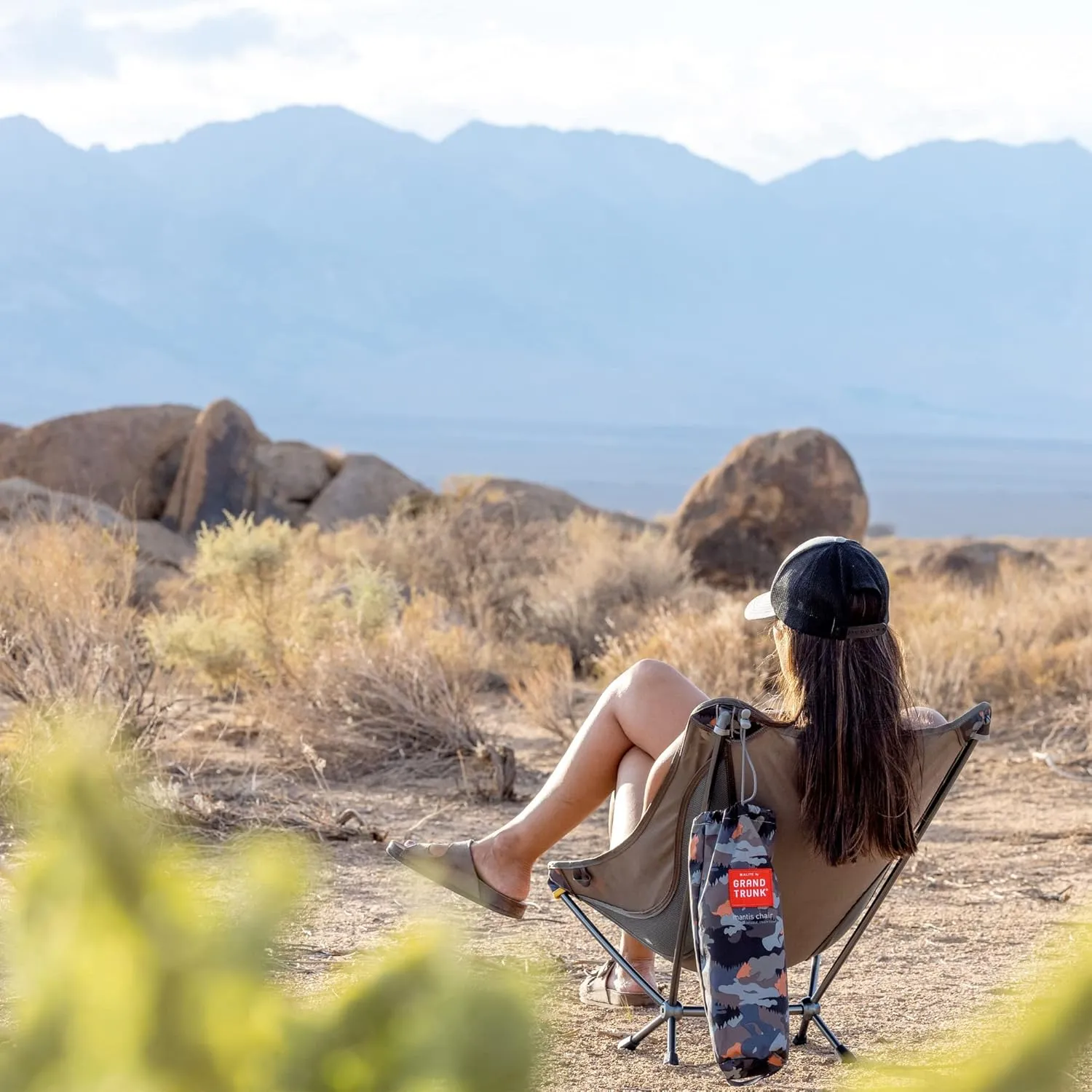GRAND TRUNK Alite Mantis Camping Chair – Lightweight & Stable 250lb Capacity Chair, Quick Setup, Breathable Mesh, Compact & Portable for Backpacking, Hiking, Beach & Travel (Urban Camo)