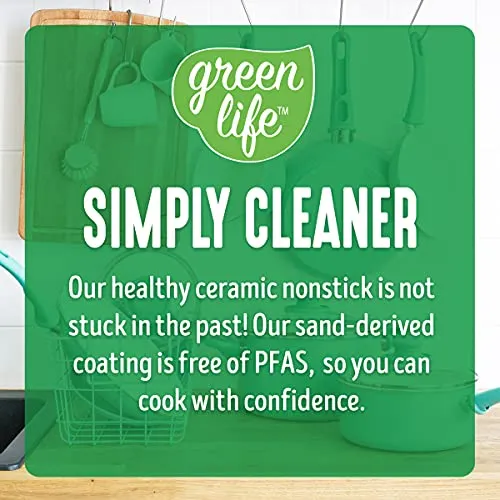 GreenLife Soft Grip Nonstick Cookware Set