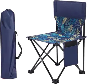 GRFIT Folding Chair Outdoor Camping Chairs Portable Fishing Chair Fishing Leisure Folding Stool Aluminum Alloy Camping Hiking Camp Chairs Portable Folding Chair (Color : Leaf)