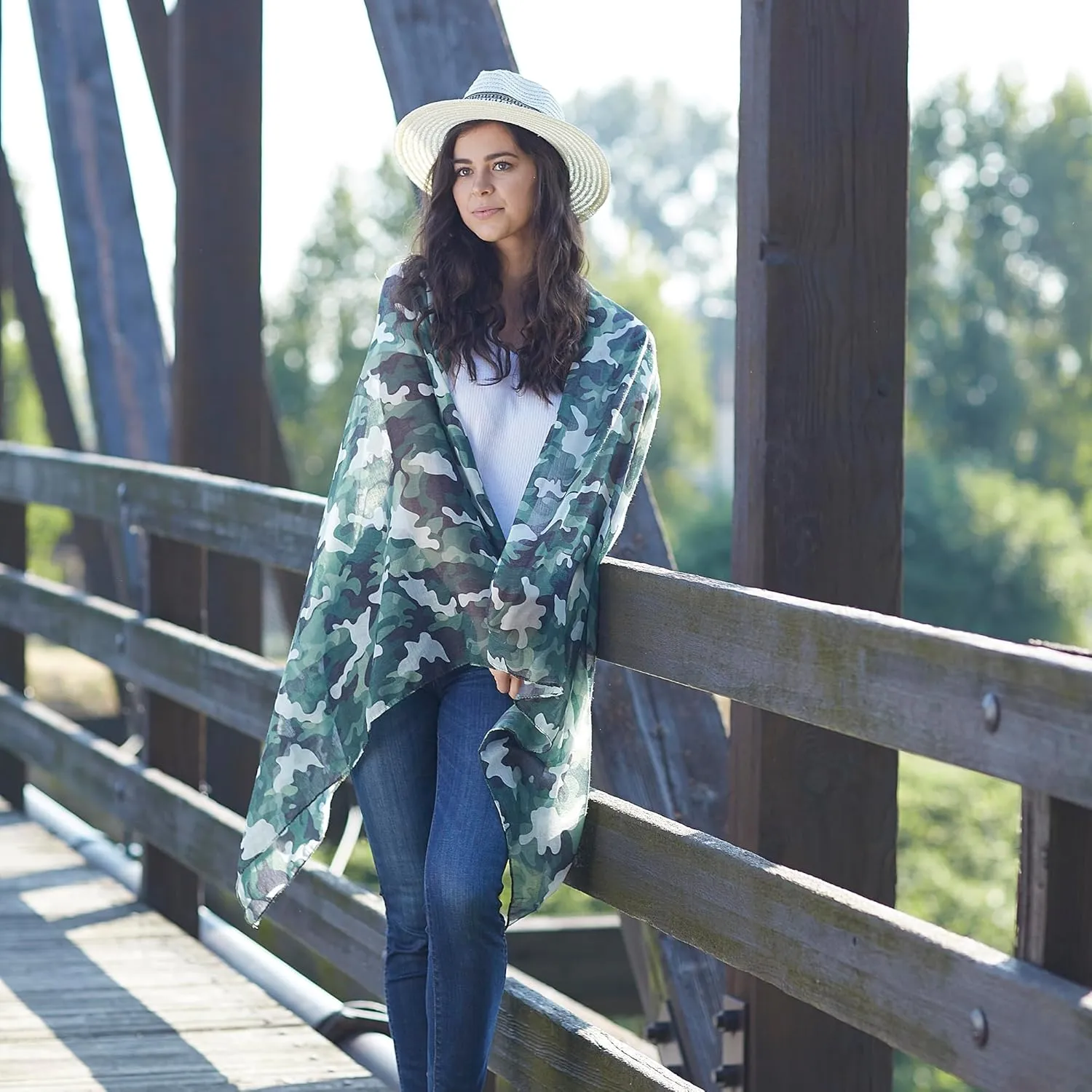 Hadley Wren Women's Lightweight Summer Insect Shield Scarf