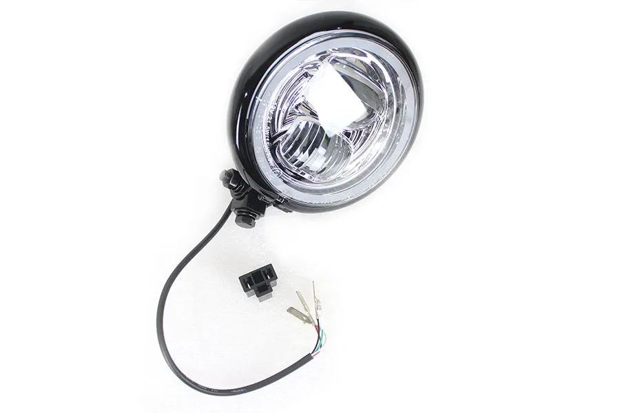 HARLEY 5-3/4 inch Bates Style LED Headlamp Black fits 0-  All, models