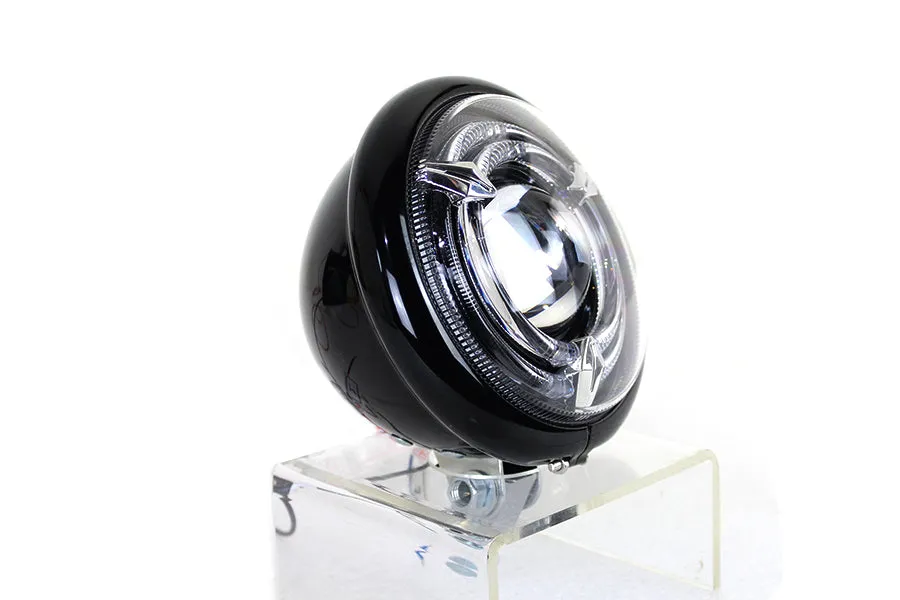 HARLEY 5-3/4 inch Bates Style LED Headlamp Black fits 0-  All, models
