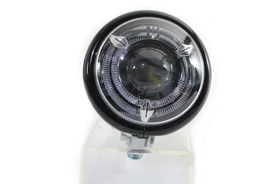 HARLEY 5-3/4 inch Bates Style LED Headlamp Black fits 0-  All, models