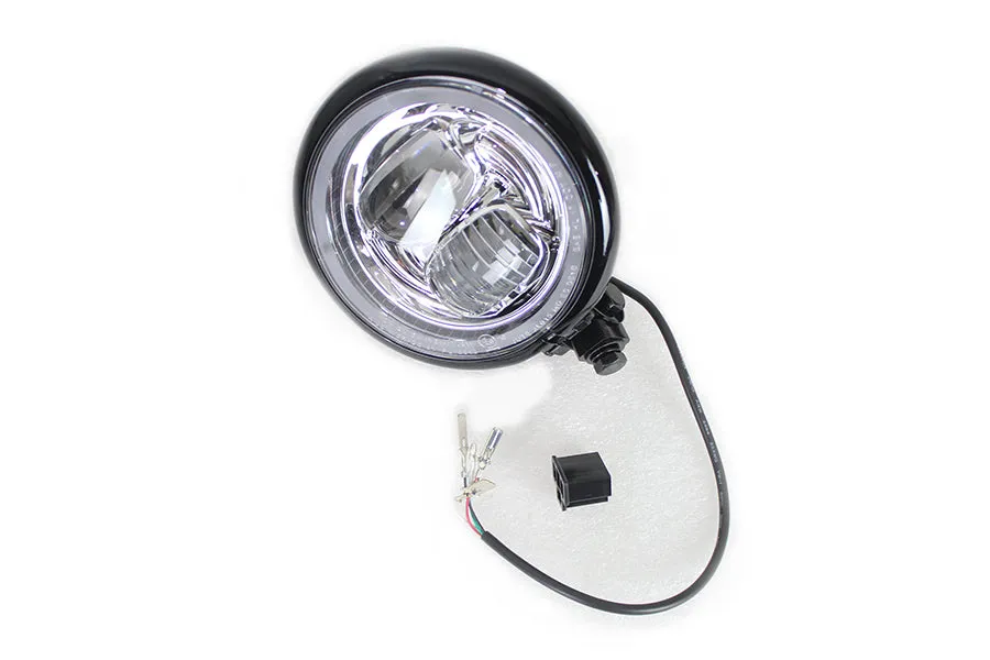 HARLEY 5-3/4 inch Bates Style LED Headlamp Black fits 0-  All, models