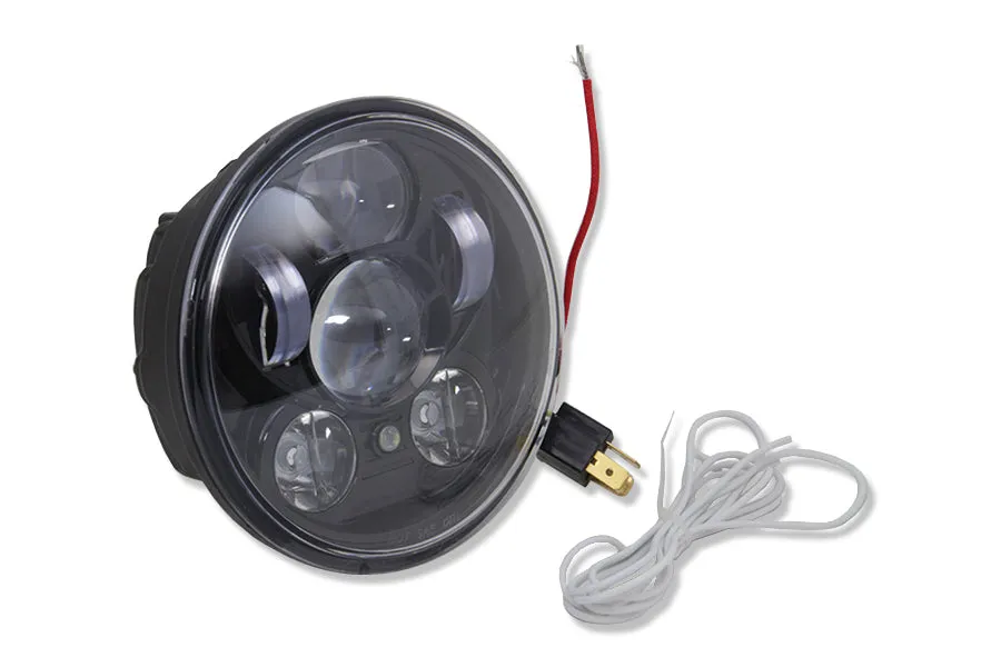 HARLEY 5-3/4 inch Daylight Projector LED Headlamp fits 2006-2011 VRSCD,   2006-2011 VRSCDX,   2004-UP XL,   1991-2017 FXD, Excludes FLD and 1991-2005