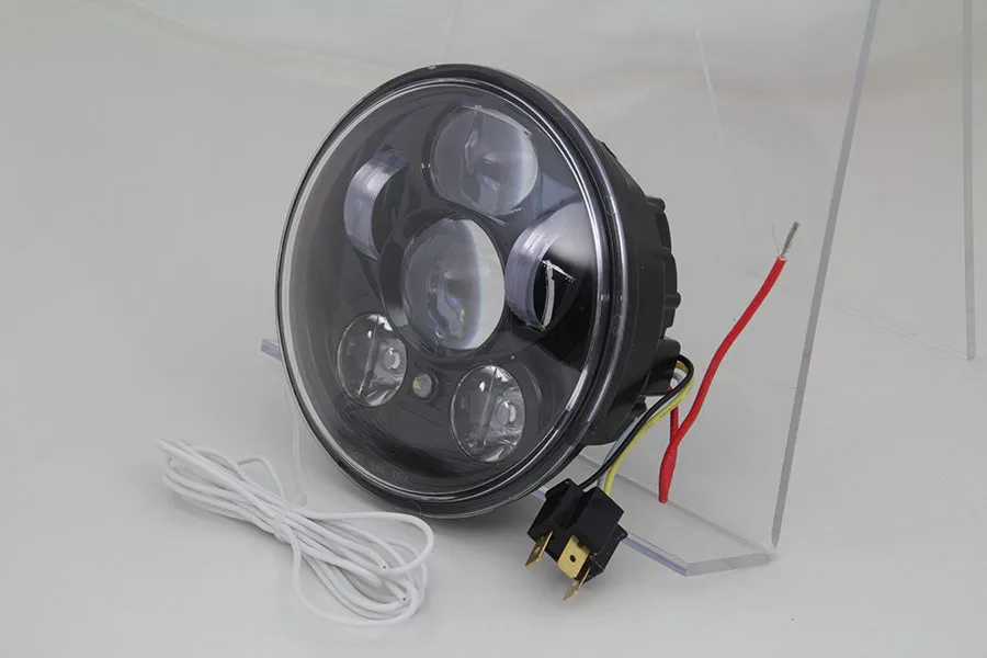 HARLEY 5-3/4 inch Daylight Projector LED Headlamp fits 2006-2011 VRSCD,   2006-2011 VRSCDX,   2004-UP XL,   1991-2017 FXD, Excludes FLD and 1991-2005